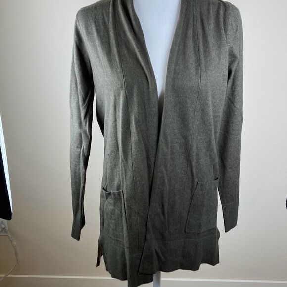Pink Clover Penton Two Pocket Olive Green Cardigan Size Small (F12) - Picture 2 of 9
